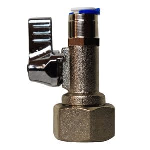 Stefani 1/4" Tubing To Straight Mains Shut Off Valve [2MCP-LF]